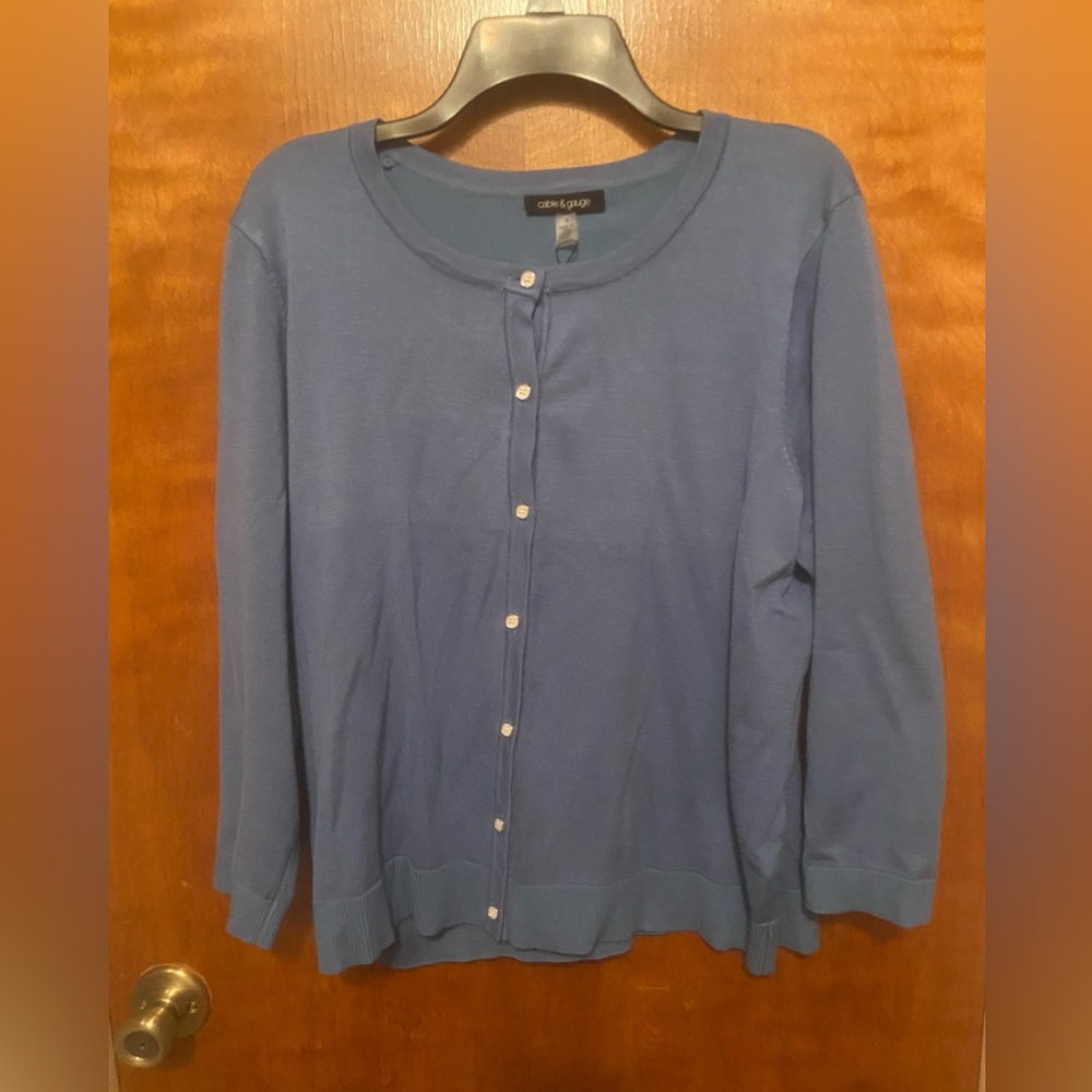 NWT Plus Size Blue Cardigan